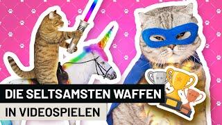 Damit kann man schießen?? Die seltsamsten Waffen in Videospielen | Top 10