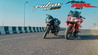 RR310 BS6 vs AS200 BS3 ||drag race||top end||2021