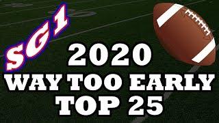 Way Too Early Top 25 for the 2020 College Football Season