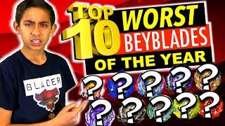 Beyblade : Top 10 WORST Beyblade Burst of the Year!  Turbo / Rise / HyperSphere Episode