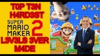 Top 10 Hardest Super Mario Maker 2 Levels (joke)
