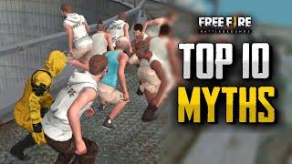 Top 10 Mythbusters in FREE FIRE BATTLEGROUNDS Mobile-Funny Facts