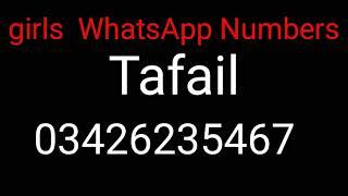 Top 10 grils Whatsapp number in Pakistan