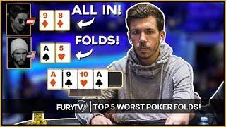 TOP 5 WORST POKER FOLDS EVER SEEN!