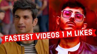 Fastest Indian Video to Reach 1 Million Likes on Youtube (Top 10)