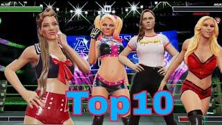 WWE Mayhem Top10 Woman's Signature And Finishers Moves