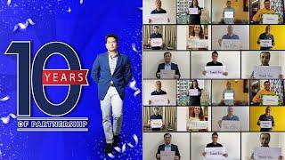 Luminous celebrates 10 year partnership with Sachin Tendulkar #10yearofPartnership