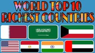 Top 10 Richest Country In The World | Qatar | Kuwait | दुनिया के सबसे अमीर देश! | World Top10 Pro