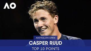 Casper Ruud's Top 10 Points | Australian Open