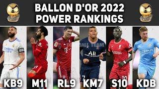 BALLON D'OR 2022 - POWER RANKINGS UPDATE - BENZEMA WIN BALLON D'OR 2022?