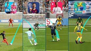 DLS 20 vs PES 20 vs FIFA 20 vs COF 20 | Penalty Comparision