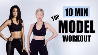 10 MIN SLIM LEGS AND ABS MODEL WORKOUT | Korean Top Model Body Shape | Fat Burn At Home | Mish Choi