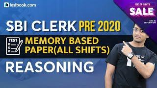 SBI Clerk Memory Based Paper 2020 | Reasoning Questions | SBI Clerk Prelims Analysis + Review
