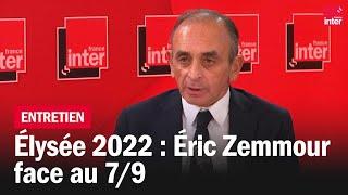 Eric Zemmour face au 7/9, ses réponses aux questions des auditeurs et chroniqueurs | France Inter