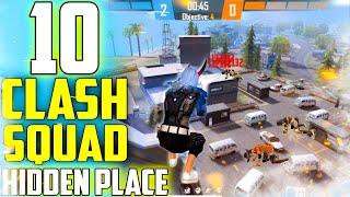 Top 10 Clash Squad Tips And Tricks | cs hidden place in free fire | cs rank hidden place