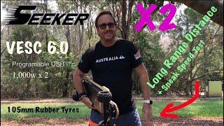 Seeker X2 VESC 6 Crossover 105mm Long Range Distance Test-Andrew Penman EBoard Reviews - Vlog No.144