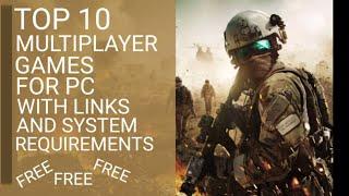 TOP 10 Multiplayer Games For PC|||With system requirements||| by AP games talk