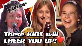 TOP 10 | UPLIFTING songs that will make you SMILE in The Voice Kids!  