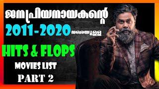 ദിലീപിന്റെ 2011 മുതൽ 2020 വരെയുള്ള വിജയ പരാജയ Lists || Dileep Top 10 Hits And Flops Movies List