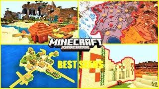 BEST 2020 SEEDS For Minecraft PE #3 - WATER VILLAGE, RAREST BIOME COMBINATION & More | MCPE 1.14