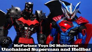 McFarlane Batman Hellbat and Superman Unchained Armor DC Multiverse Action Figure Review