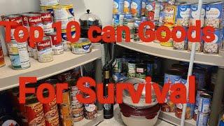 Top 10 Can Goods For Survival: What could number 1 Be??? ( Shot with the Gopro hero 7 black 4k)