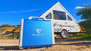 THE EASIEST WAY to Power your Entire Camper off Solar - maxoak Bluetti Lithium Battery Review