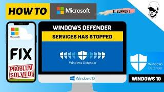 Windows Defender | windows defender services has stopped | Solved