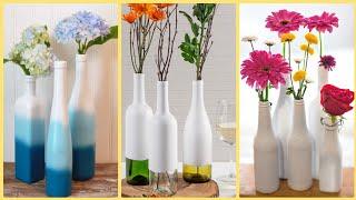 Bottles Craft Ideas || DIY Bottle Vases || Easy Bottles Craft