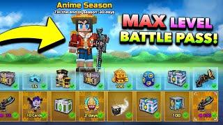 Max Level Anime Battle Pass in Pixel Gun 3D! (Anime Season Weapons)