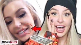 Tana Mongeau Eats A Strip Club Dollar & Loses Her Tooth!