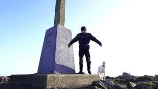 Windy on the top of Bray Head