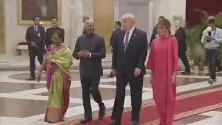 WHAT AN ENTRANCE! President Trump and Melania Trump in India