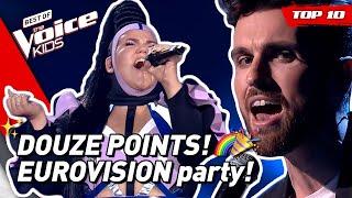 TOP 10 | EUROVISION SONG CONTEST celebration in The Voice Kids! 