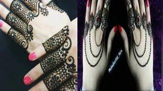 Top Beautiful finger & hand mehndi designs