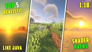 [RTX] Top 5 Best SHADERS For Minecraft PE 1.18 ! | For Low End Devices | 1.18+