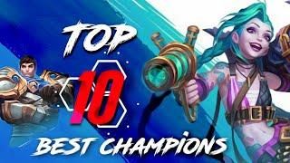 TOP 10 BEST CHAMPIONS IN WILDRIFT | LOL MOBILE | TIME TO BE PROFESSIONAL