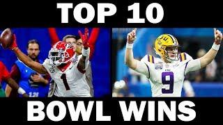 Top 10 Bowl Wins from the 2019-2020 Bowl Season