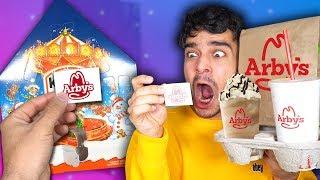 Letting an ADVENT CALENDAR Decide What i Eat for 24 Hours! (FOOD CHALLENGE)