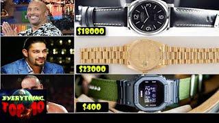 Top 10 Most Expensive Stylish Hand Watches Collection Of WWE Superstars HD