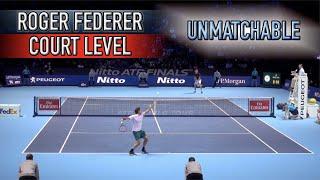 Roger Federer ● Court Level View Best Points