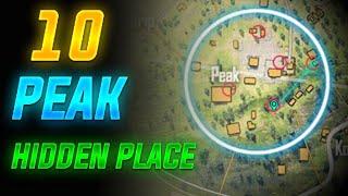 Peak Hidden Place In Free Fire| Top 10 Hidden Place In Bermuda map! Save Your Rank point! Rank Push