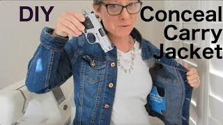 DIY Conceal Carry Jean Jacket for Women for Small Pistols | Sig P238 P938 P365 Ruger LCP Glock 42 43