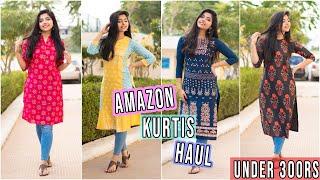 Amazon Kurti Haul Under 299Rs| Casual & Office Wear Kurtis