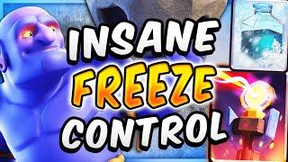 NO ONE EXPECTS THIS! ULTIMATE FREEZE CONTROL DECK — Clash Royale