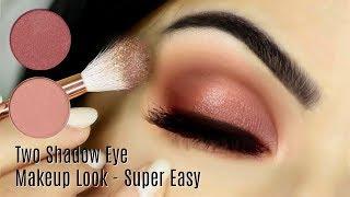 Beginners Eye Makeup Tutorial Using One Matte and One Metallic | How To Apply Eyeshadow