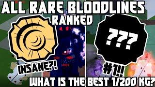 ALL *RARE* Bloodlines RANKED From BEST To WORST | Shindo Life Tier List | Shindo Life