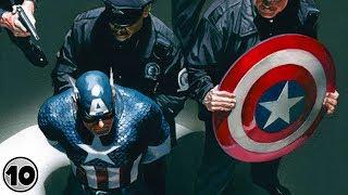 Top 10 Superheroes Who Got Arrested