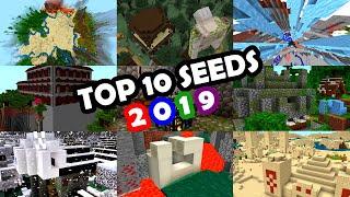 Minecraft Bedrock | TOP 10 BEST SEEDS OF THE YEAR! (PE, Xbox, PS4, Switch & W10)
