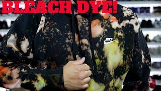 HOW TO BLEACH TIE DYE NIKE HOODIE! 'DIY'